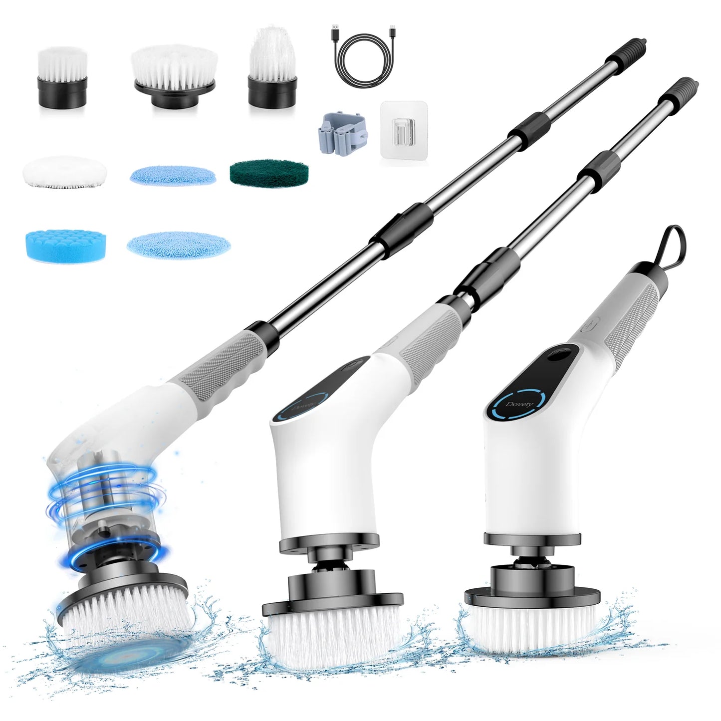 Electric spin scrubber