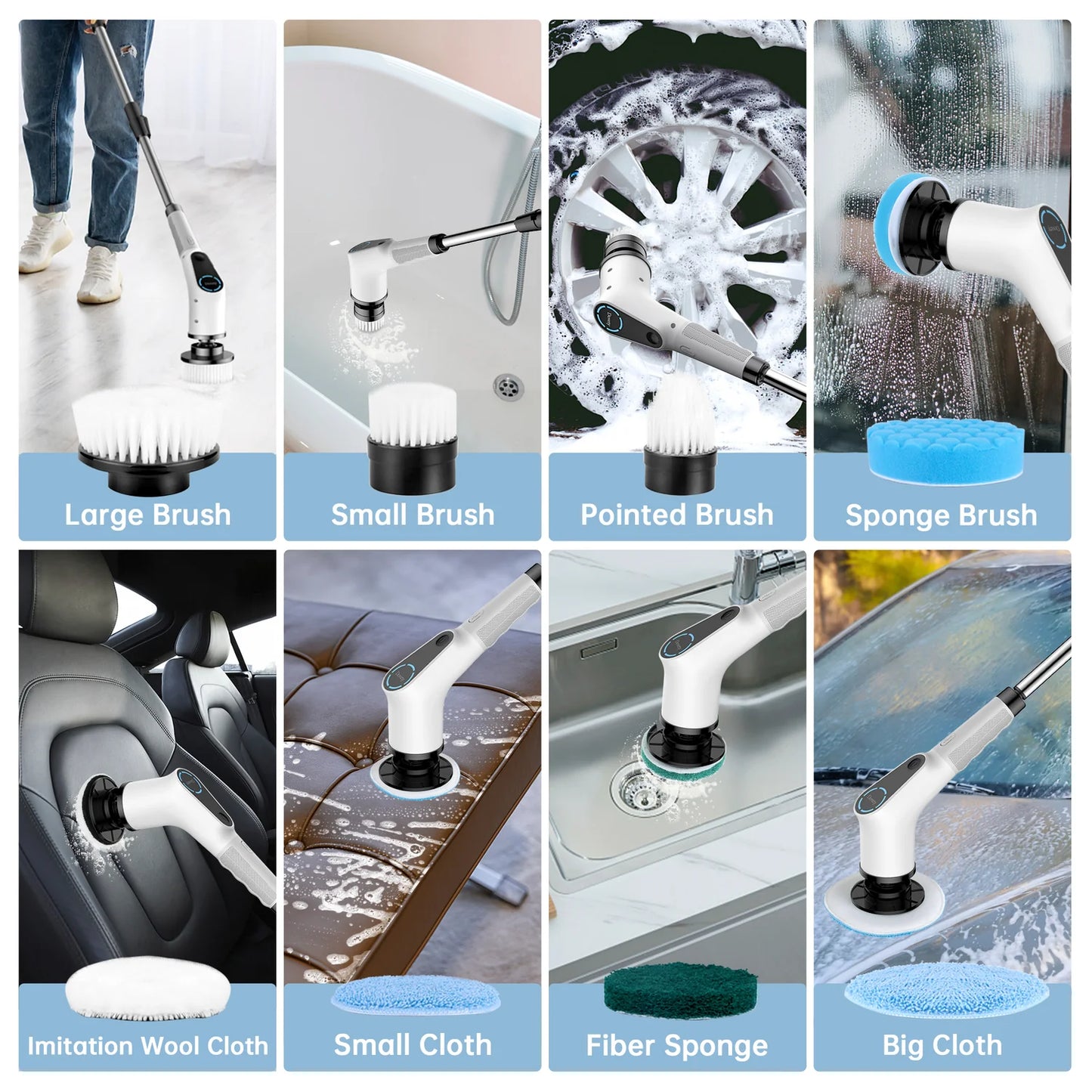 Electric spin scrubber