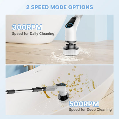 Electric spin scrubber