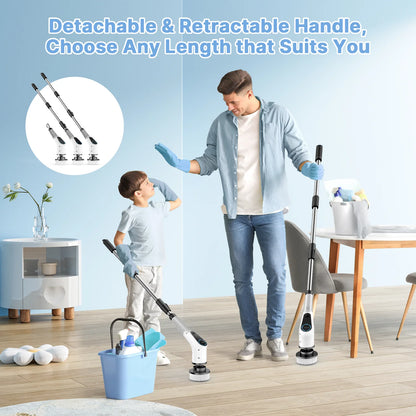 Electric spin scrubber
